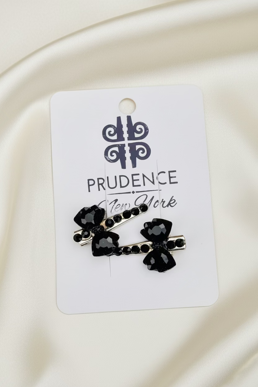 Midnight Grace Bow Clip