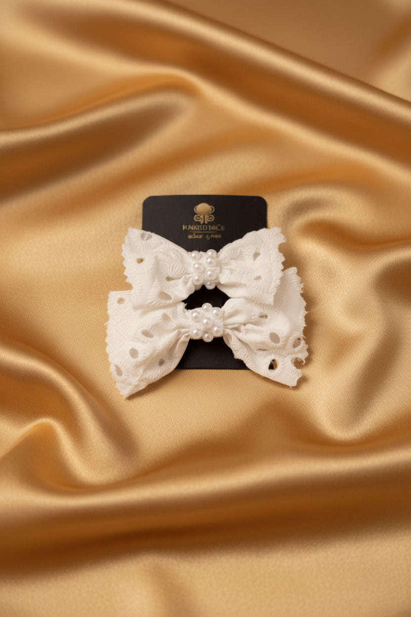 Ivory Pearls Bow Collection