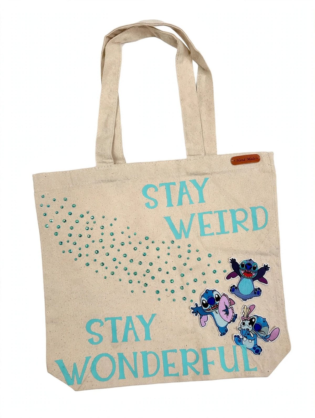 Stay Weird Stay Wonderful Tote by Prudence New York — fondo blanco